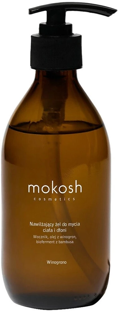 „Mokosh“ drėkinamasis vynuogių kūno ir rankų prausimosi gelis, 300 ml