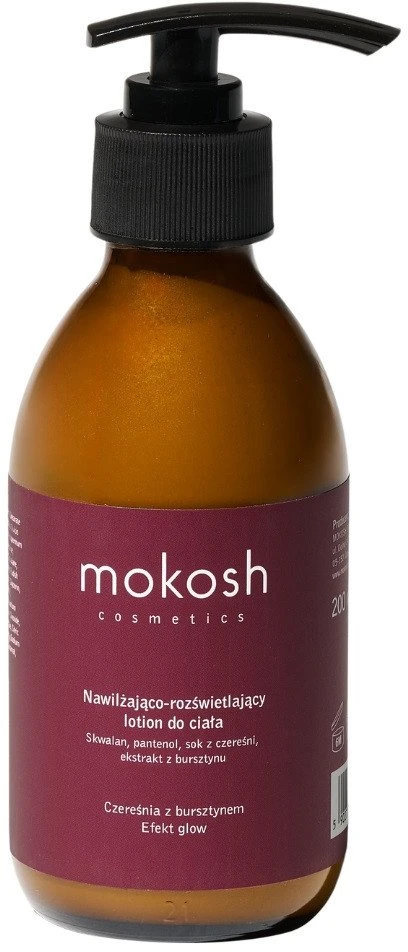 Mokosh Sweet Cherry & Amber kūno losjonas, 200 ml