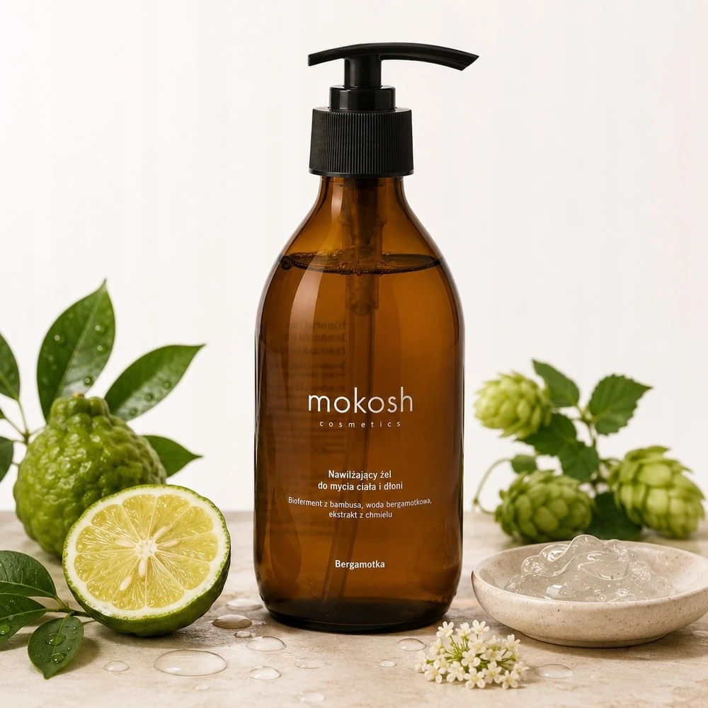 Mokosh Nawilżający żel do mycia ciała i dłoni Bergamotka 300ml