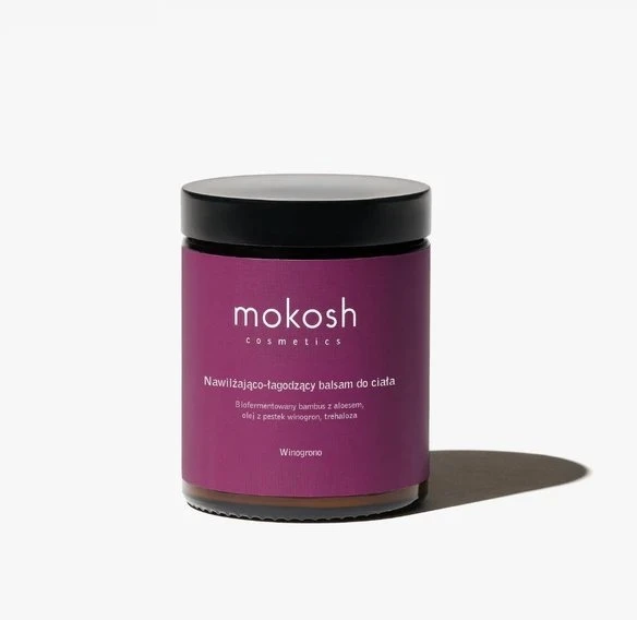 „Mokosh“ drėkinamasis ir raminamasis vynuogių kūno balzamas 180 ml