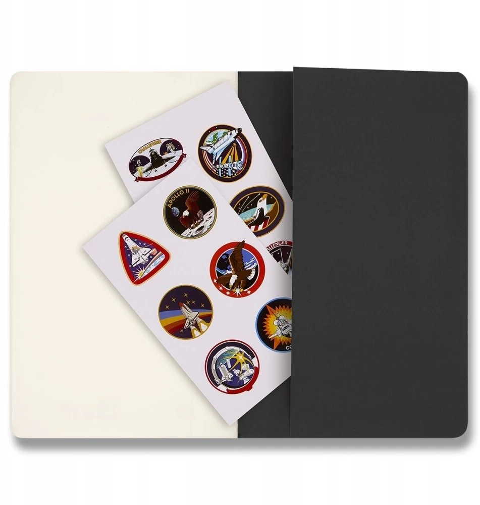 Moleskine 2 sąsiuvinių rinkinys Cahier NASA, L, lygūs (MS-9277536)