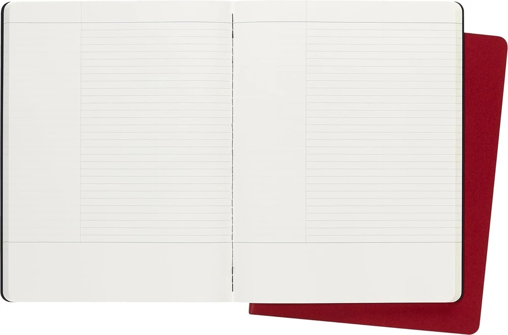 Moleskine 2 sąsiuvinių rinkinys Subject Sąsiuvinis, XL, 160 puslapių, 19x25cm, mišrių spalvų (MS-602503)