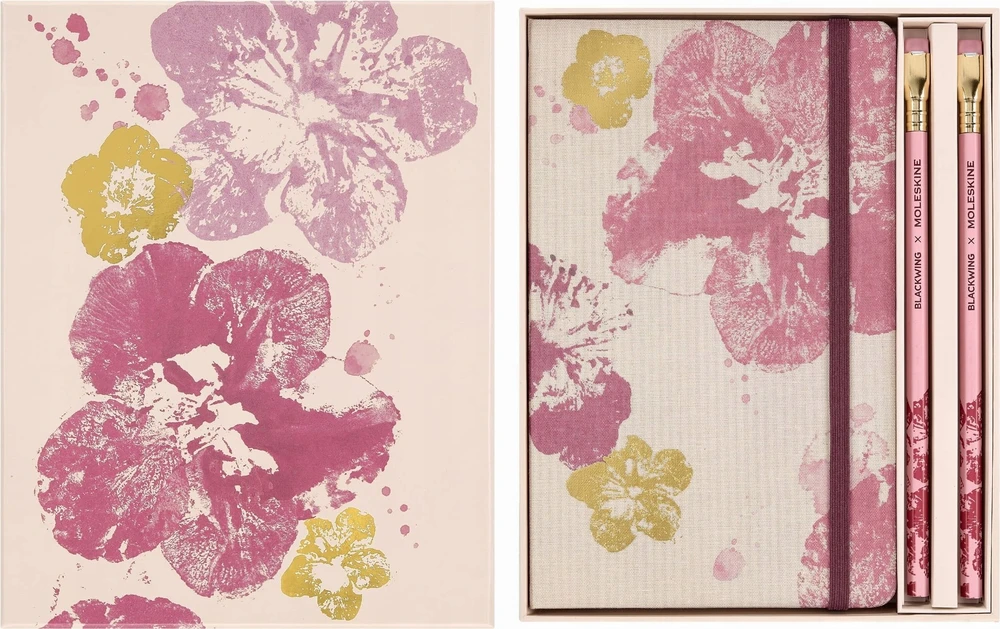 Moleskine 2026 Sakura rinkinys: sąsiuvinis L + užrašų knygelė L + 2 pieštukai + dėžutė (MS-9278656)