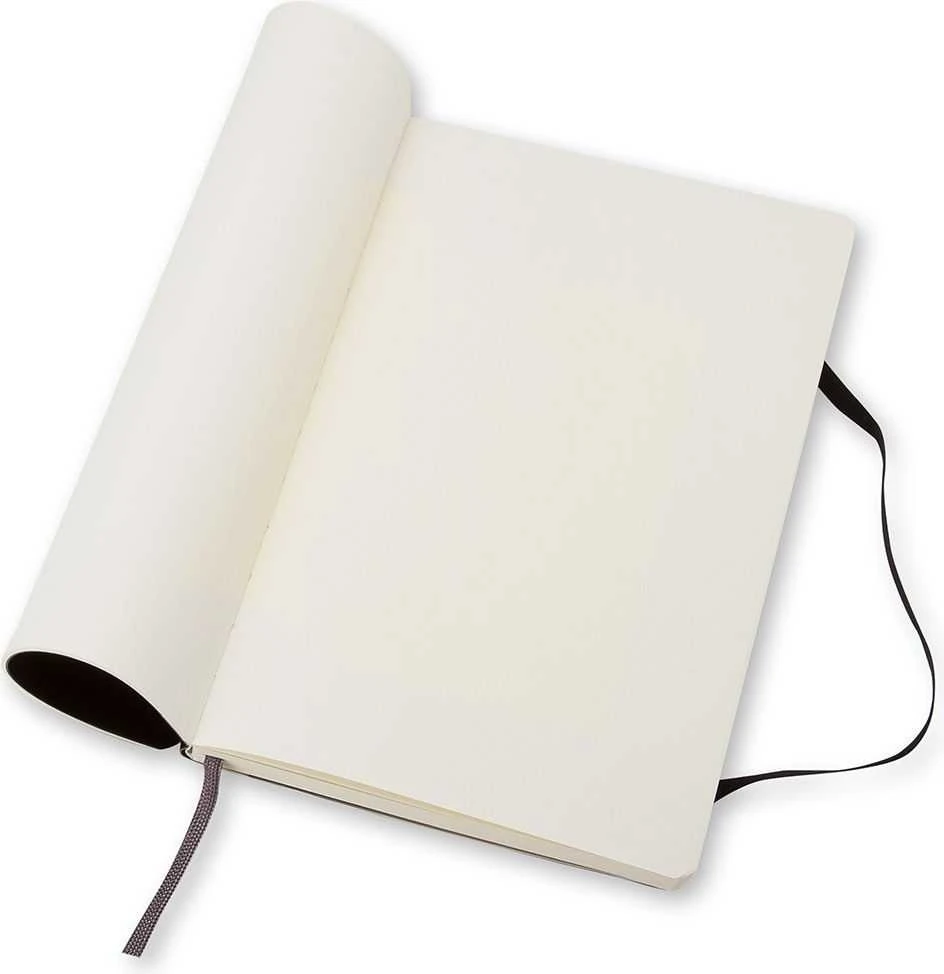 Moleskine Srl Užrašų knygutė Moleskine Classic 13x21cm, baltais lapais, minkštu viršeliu, juodos spalvos