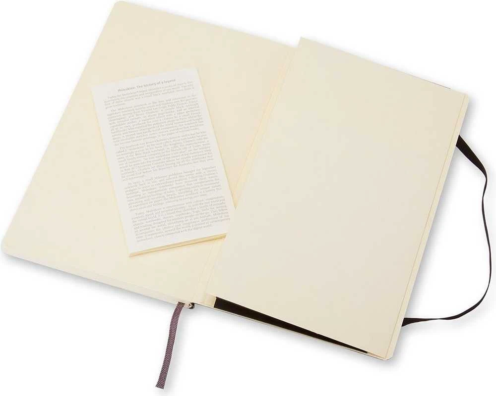 Moleskine Srl Užrašų knygutė Moleskine Classic 13x21cm, baltais lapais, minkštu viršeliu, juodos spalvos