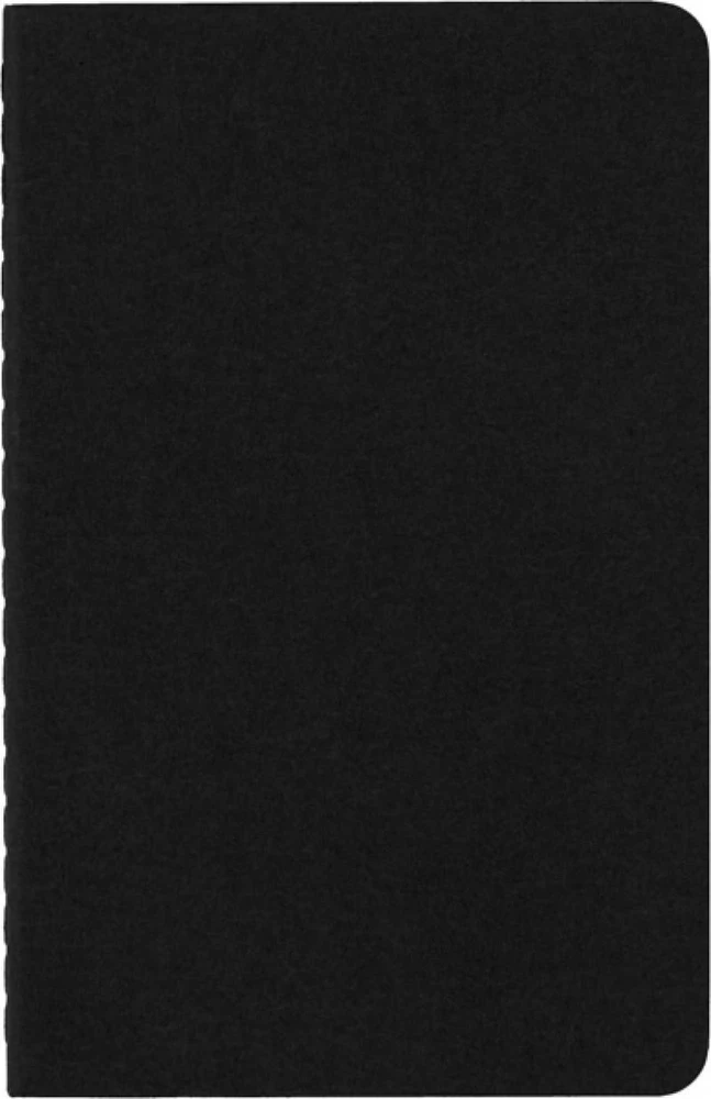 Užrašų knygutė Moleskine Cahier 9x14cm, langeliais, minkštu viršeliu, juodos spalvos