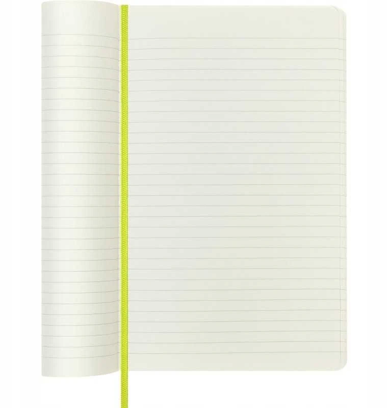 Moleskine Notes MOLESKINE Classic L (13x21cm), w linijos, minkšta oprawa, 192 strony, lemon žalias