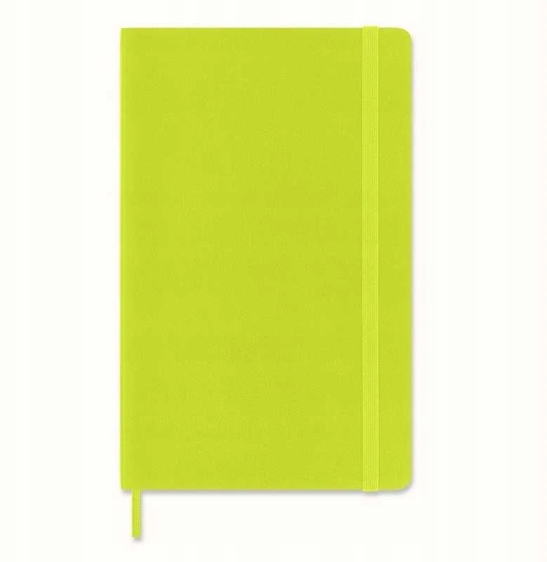 Moleskine Notes MOLESKINE Classic L (13x21cm), w linijos, minkšta oprawa, 192 strony, lemon žalias