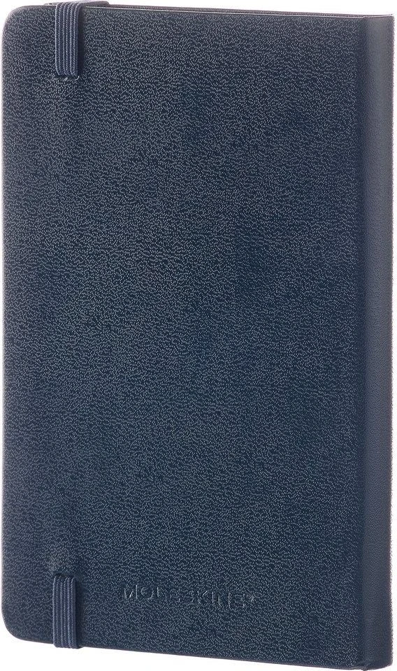 Užrašų knygutė Moleskine Classic 9x14cm, baltais lapais, kietu viršeliu, mėlynos spalvos