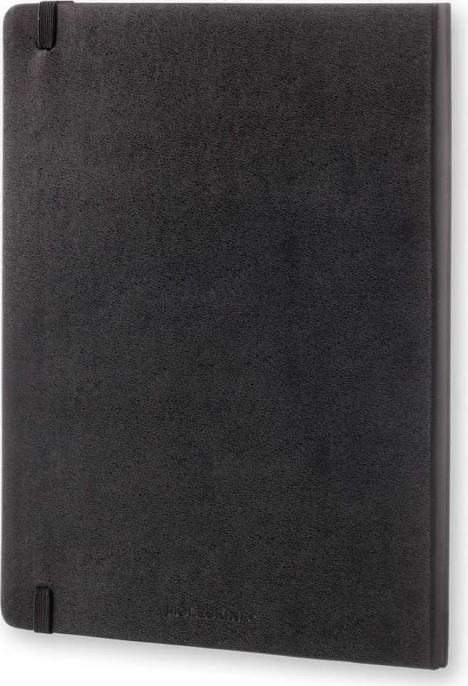 Užrašų knygutė Moleskine Classic 19x25cm, langeliais, kietu viršeliu, juodos spalvos