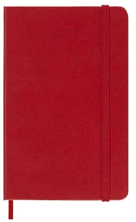 Kalendermärkmik Moleskine 2027 9x14cm, nädal, kõvad kaaned, punane