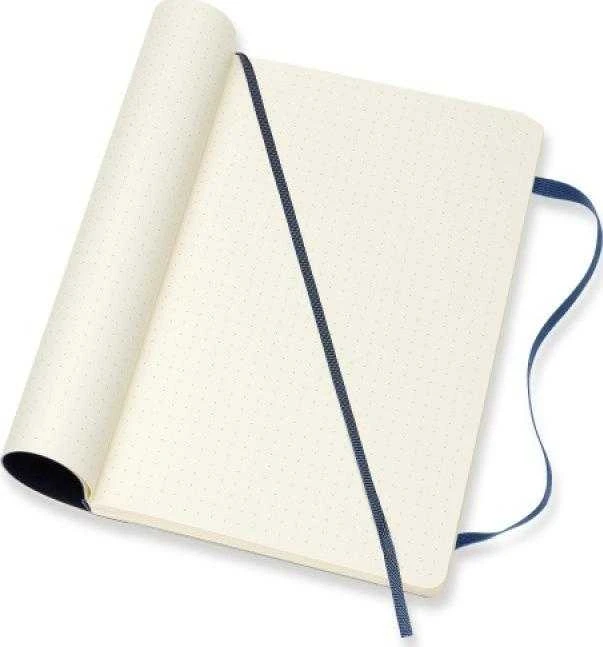 Moleskine MOLESKINA Pastabos L (13x21cm) taškų, minkštas nustatymas, safyro mėlyna, 192 puslapių, mėlyna