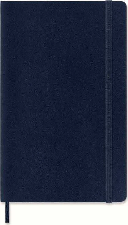 Moleskine MOLESKINA Pastabos L (13x21cm) į tinklelį, minkštas rėmelis, safyro mėlyna, 192 puslapių, mėlyna