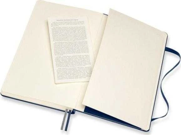 Moleskine MOLESKINE Classic L (13x21 cm) sklandžiai, kietai padengti, safyro mėlyna, 400 puslapių, mėlyna