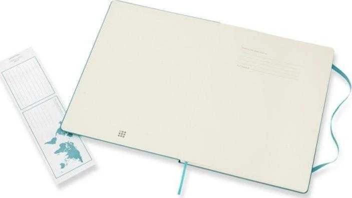 Moleskine sąsiuvinis MOLESKINE Classic XL (19x25 cm) linijinis, kietu viršeliu, rifo mėlyna, 192 puslapiai, mėlyna