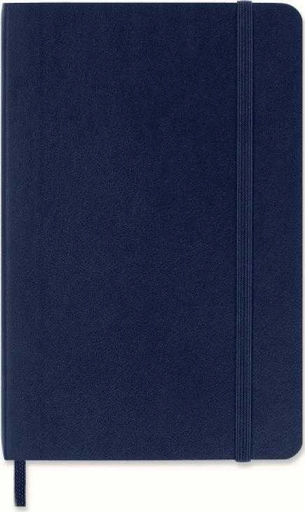 *Užrašų knygutė Moleskine Classic 9x14cm, baltais lapais, minkštu viršeliu, mėlynos spalvos