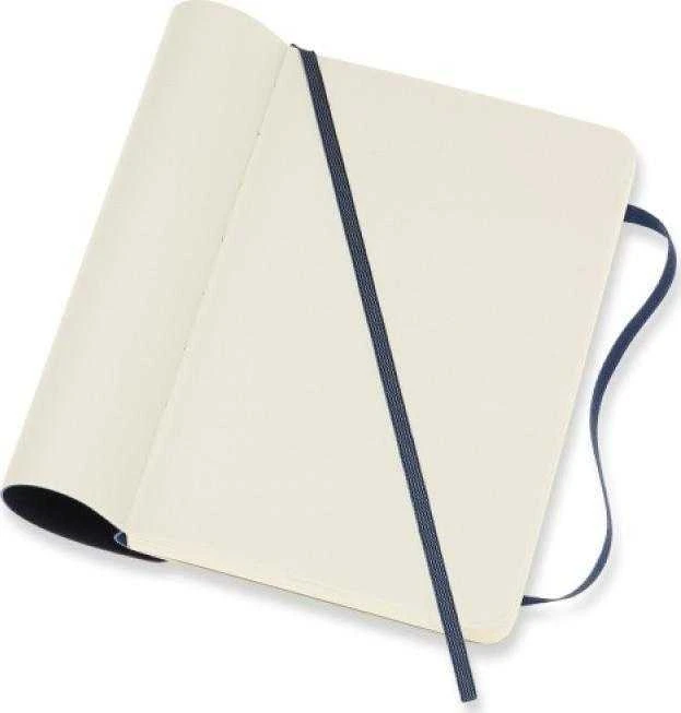 *Užrašų knygutė Moleskine Classic 9x14cm, baltais lapais, minkštu viršeliu, mėlynos spalvos