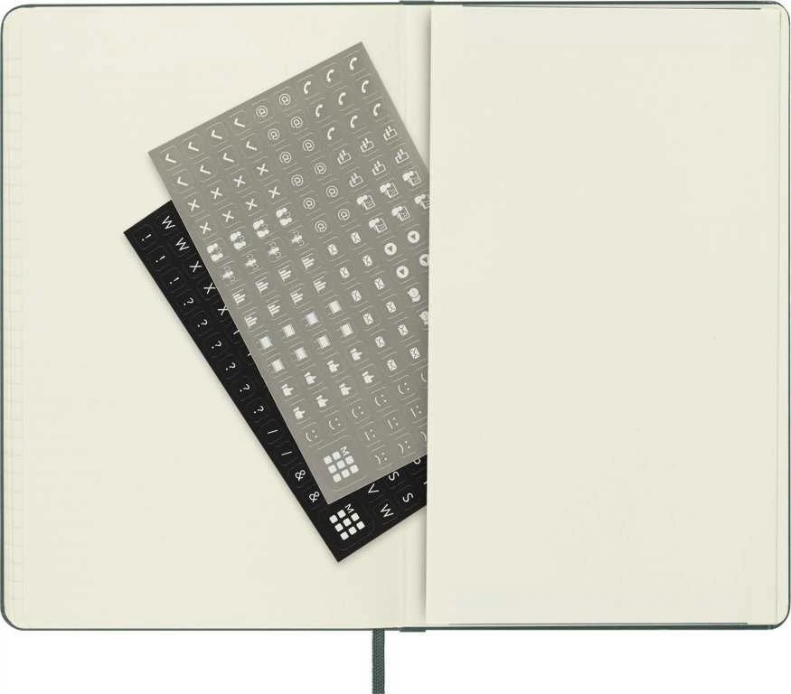 Užrašų knygutė Moleskine Professional, 13x21cm, žalios spalvos