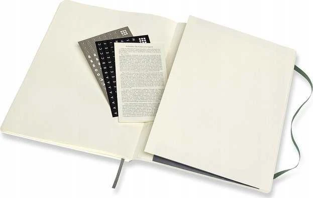 Moleskine MOLESKINE Professional XL sąsiuvinis (19x25 cm), minkštu viršeliu, miško žalia, 192 puslapiai, žalia