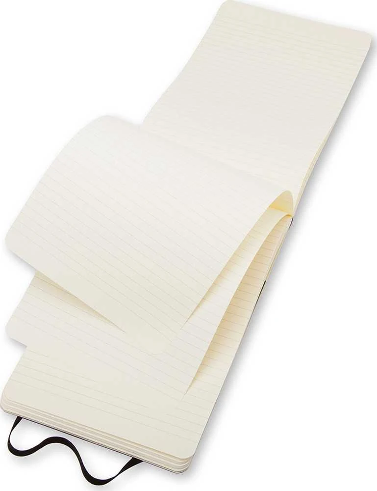 Moleskine Soft Cover Pocket Ruled Reporter Notebook: Juodas