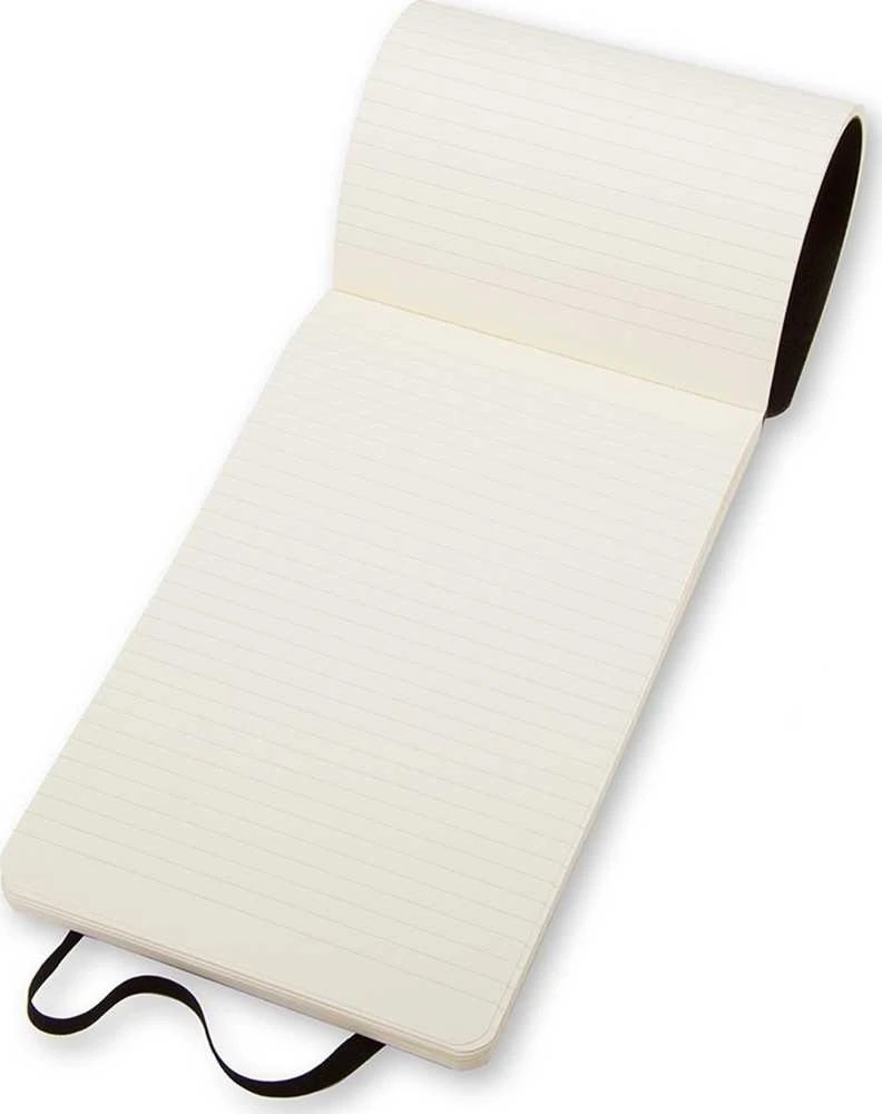 Moleskine Soft Cover Pocket Ruled Reporter Notebook: Juodas
