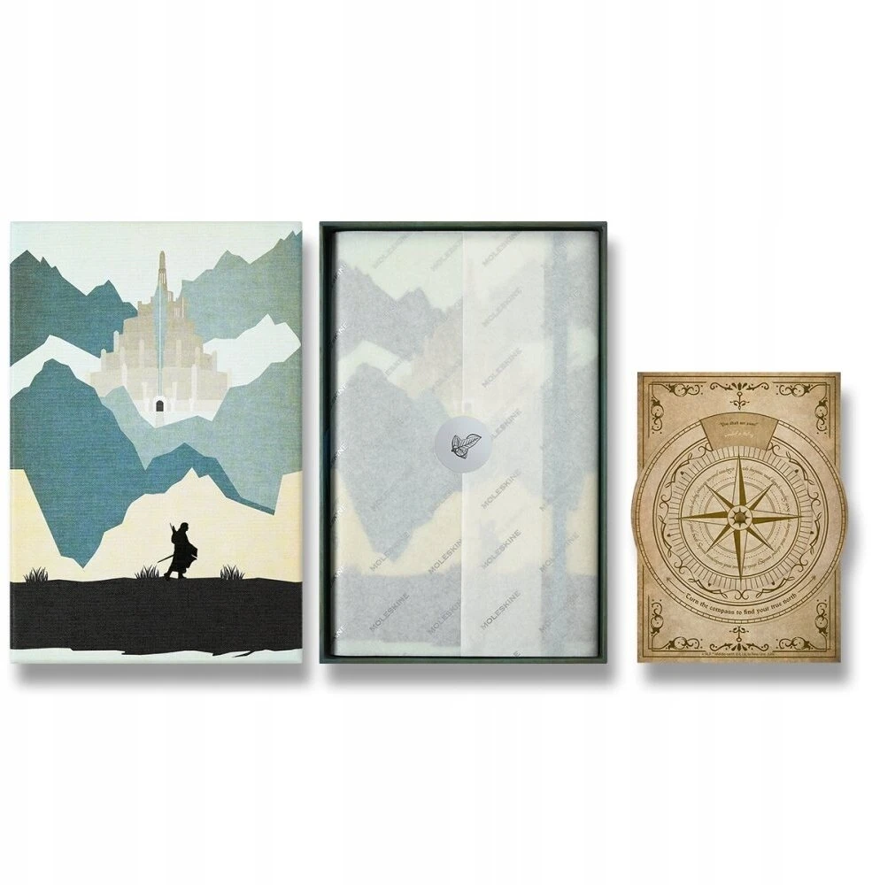 Moleskine Notes 2026 LOTR Aragorn, L, 13x21cm, liniuotėmis, dėžutė (MS-1512945)
