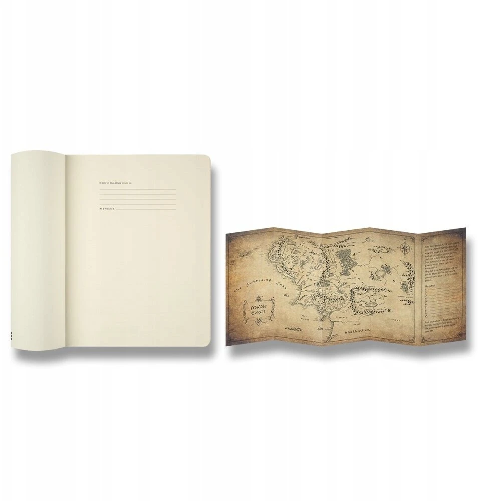 Moleskine Notes 2026 LOTR Doors of Durin, XL, 13x21 cm, liniuotė, minkšti viršeliai (MS-1513003)