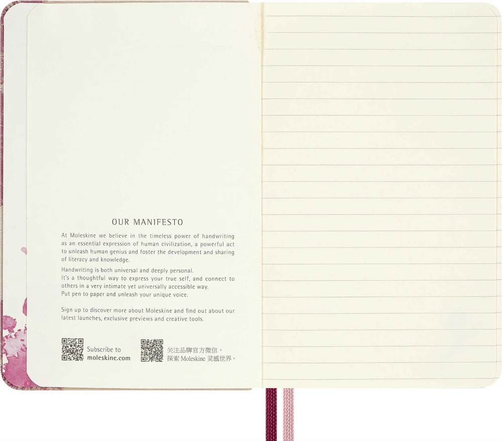 Moleskine Notes 2026 Sakura, P, 9x14cm, su linijomis (MS-9278564)