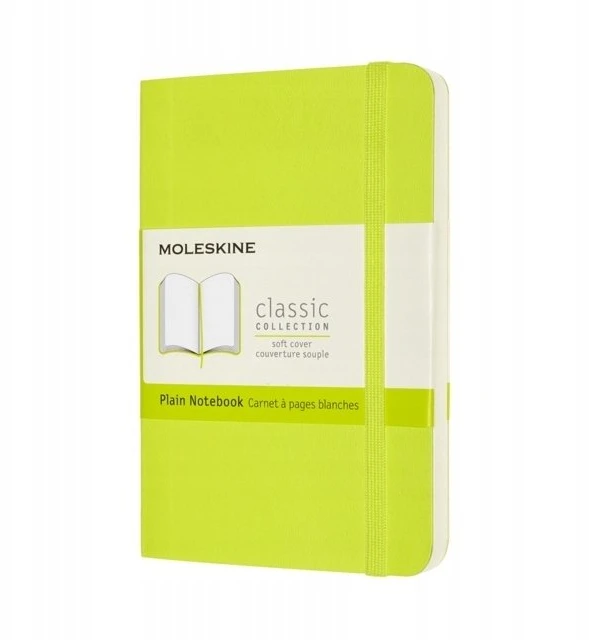 Moleskine Notes Classic P (9x14 cm), lygus, minkšti viršeliai, 192 puslapiai, citrinų žalios spalvos (MS-850987)