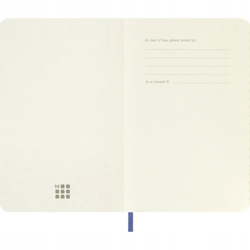 „Moleskine Notes“ MOLESKINE Classic P (9x14cm), linijuotas, minkštais viršeliais, 192 puslapiai, hortenzijų mėlynumo