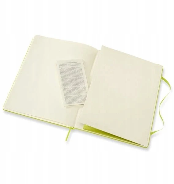 „Moleskine Notes“ MOLESKINE Classic, XL, 19x25 cm, lygūs, kieti viršeliai, 192 puslapiai, citrininės žalios