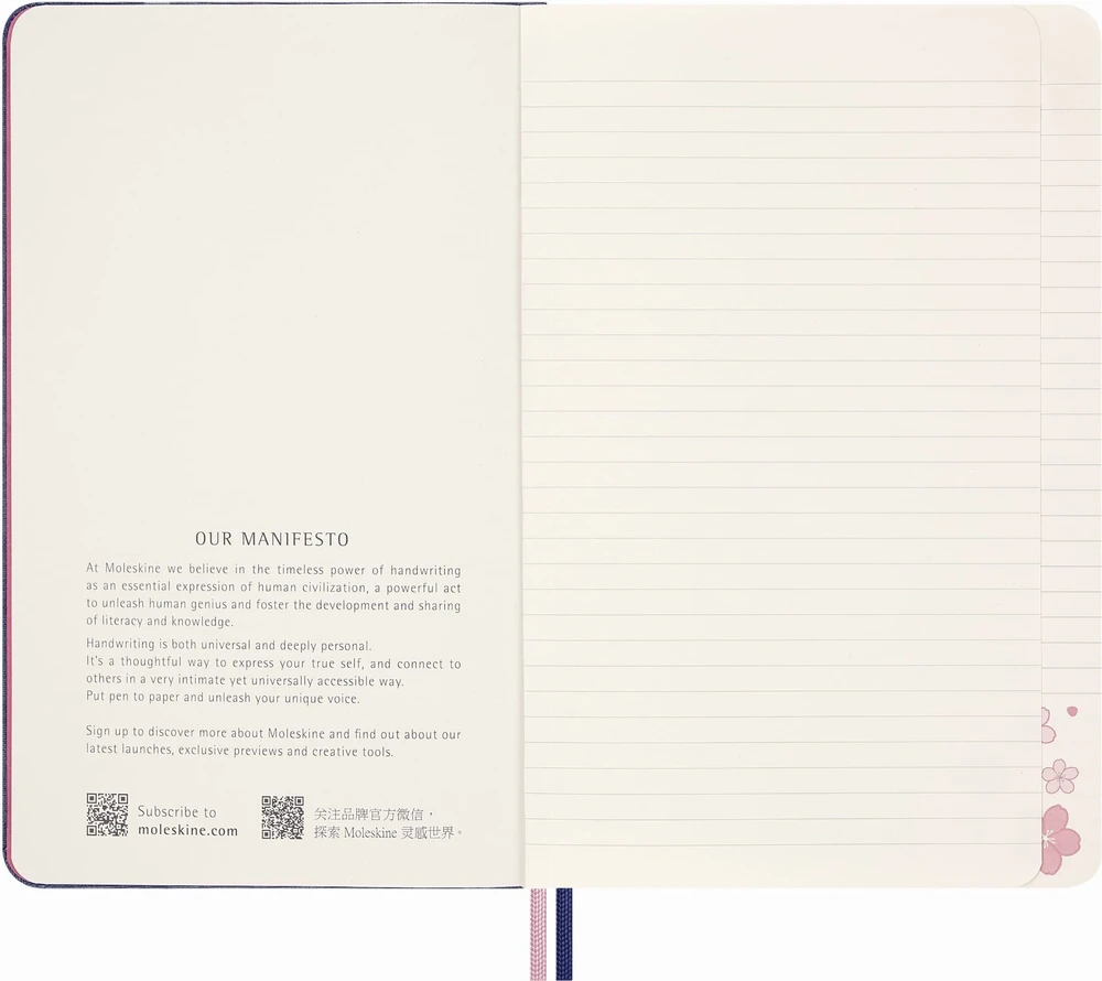 Moleskine Notes MOLESKINE Sakura 2025, L, 13x21cm, w linijos, dėžutėje