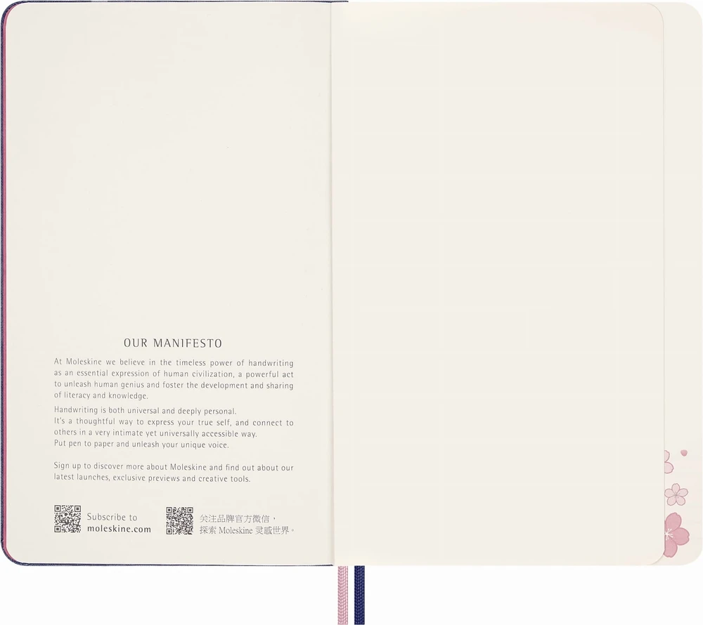 KNYGA Bookshop Knygynas „Moleskine Sakura 2025“ didelis paprastas užrašų sąsiuvinis kietais viršeliais