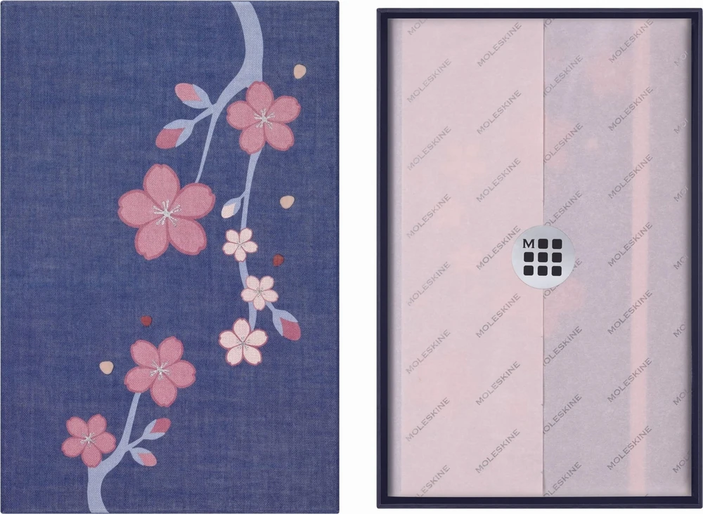 Moleskine Notes MOLESKINE Sakura 2025, L, 13x21cm, w linijos, dėžutėje