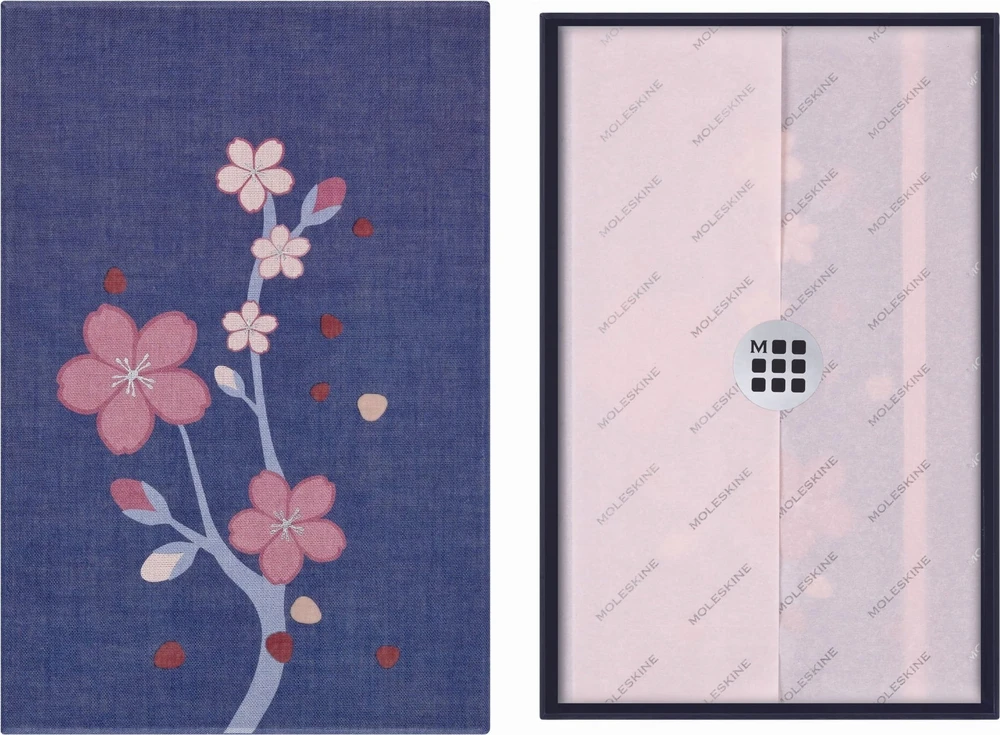 KNYGA Bookshop Knygynas „Moleskine Sakura 2025“ didelis paprastas užrašų sąsiuvinis kietais viršeliais