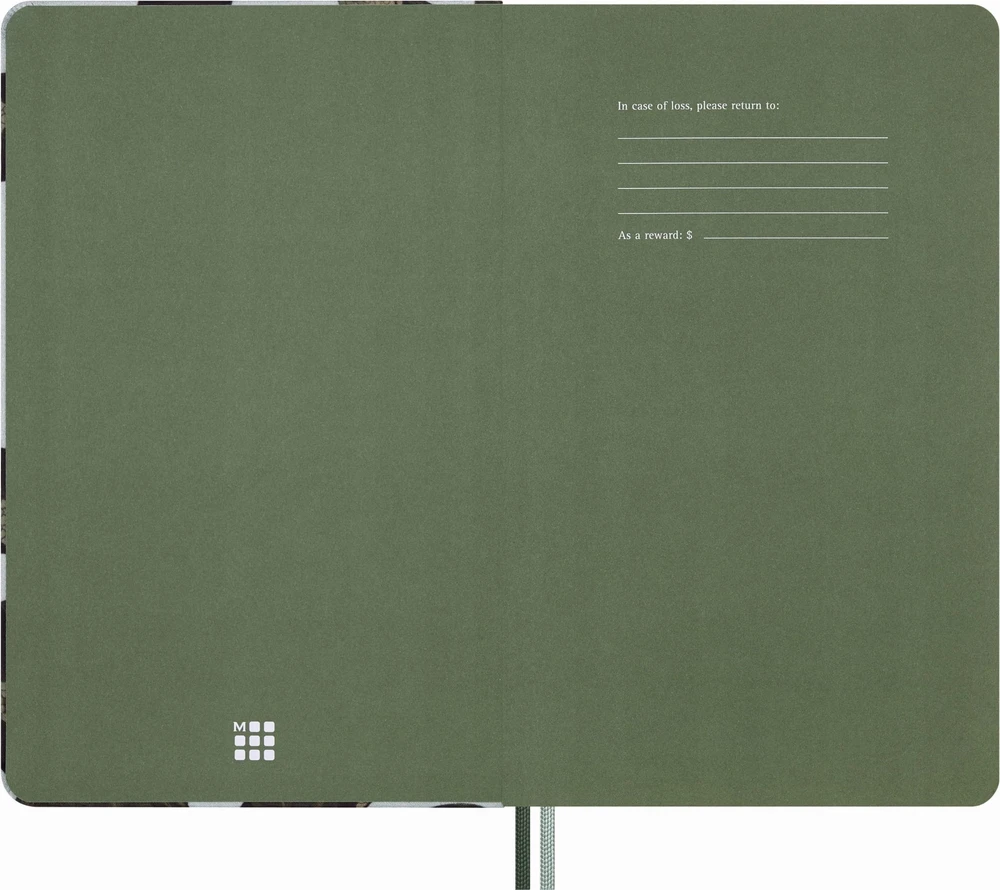 Moleskine Užrašų knygelė MOLESKINE Snake Leaves 2025, L, 13x21cm, liniuotė