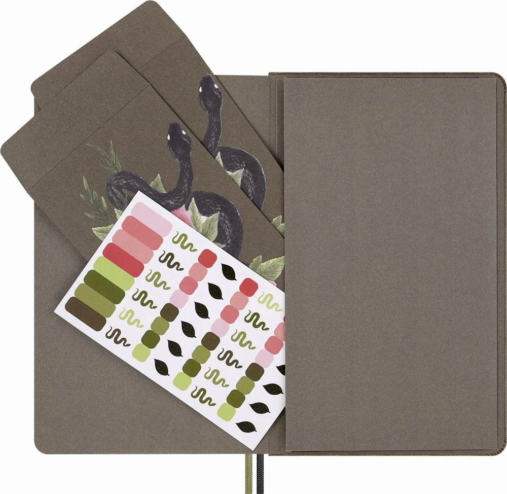 KNYGA Knygynas Moleskine Didelis užrašų sąsiuvinis „Gyvatės metai“ su linijomis