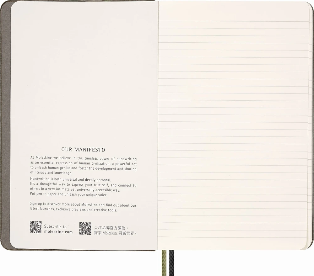 KNYGA Knygynas Moleskine Didelis užrašų sąsiuvinis „Gyvatės metai“ su linijomis