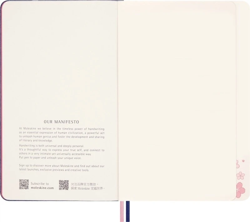 KNYGA Bookshop Knygynas „Moleskine Sakura 2025“ didelis paprastas užrašų sąsiuvinis kietais viršeliais