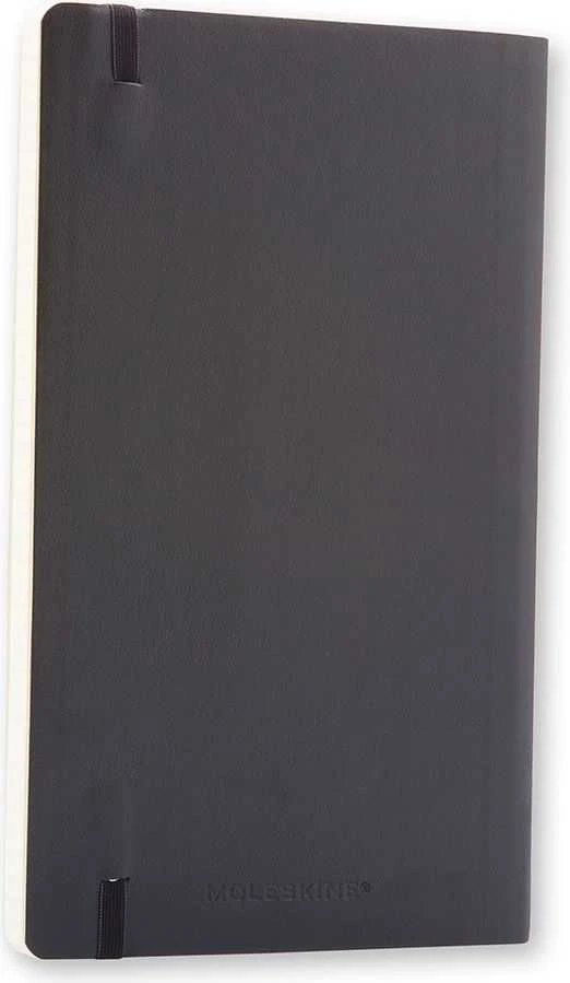 Užrašų knygutė Moleskine 13x21cm, langeliais, minkštu viršeliu, juodos spalvos