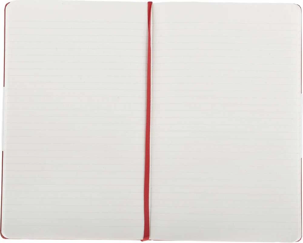 Moleskine Staff Užrašų knygutė Moleskine Classic 13x21cm, linijomis, kietu viršeliu, raudonos spalvos