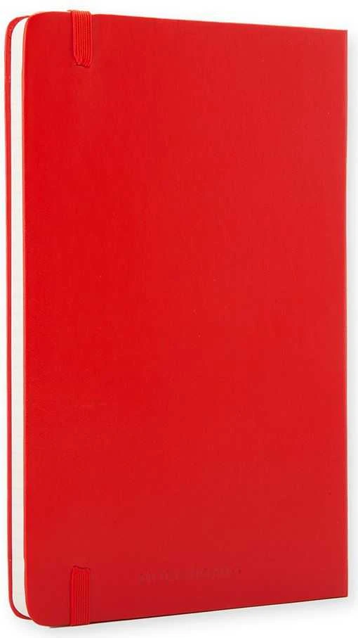 Moleskine Staff Užrašų knygutė Moleskine Classic 13x21cm, linijomis, kietu viršeliu, raudonos spalvos