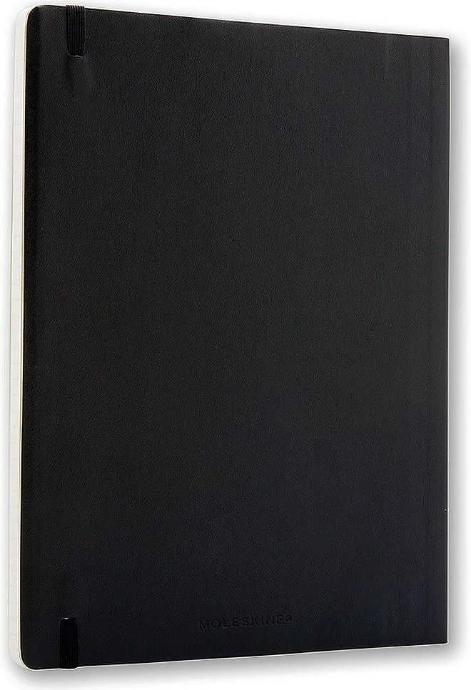 Užrašų knygutė Moleskine Classic 19x25cm, linijomis, minkštu viršeliu, juodos spalvos