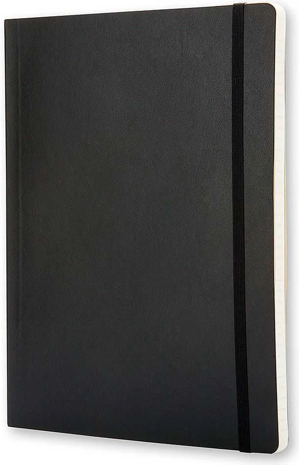 Užrašų knygutė Moleskine Classic 19x25cm, linijomis, minkštu viršeliu, juodos spalvos