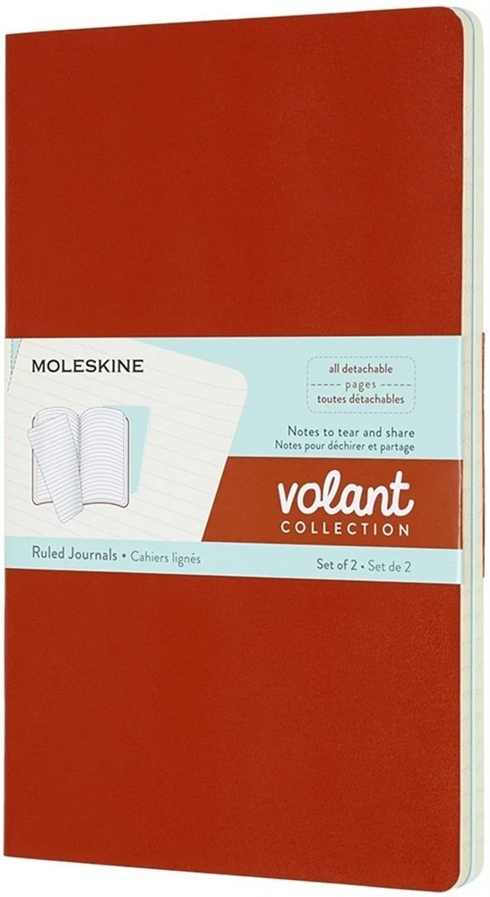 Užrašų knygutė Moleskine Volant, 13x21cm,minkštais viršeliais, mėlyna