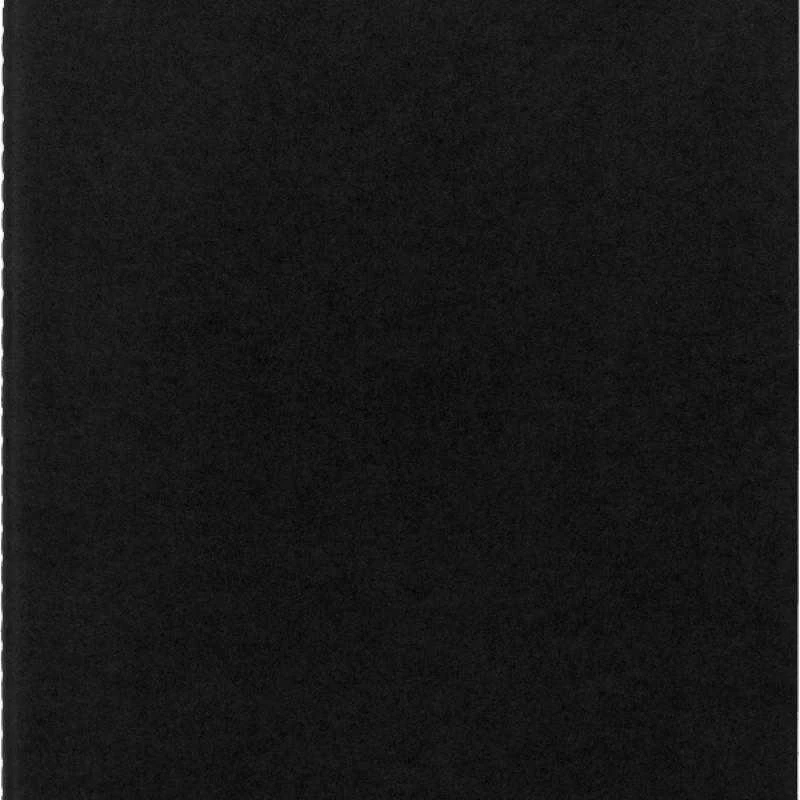 Užrašų knygutė Moleskine Cahier 19x25cm, baltais lapais, minkštu viršeliu, juodos spalvos
