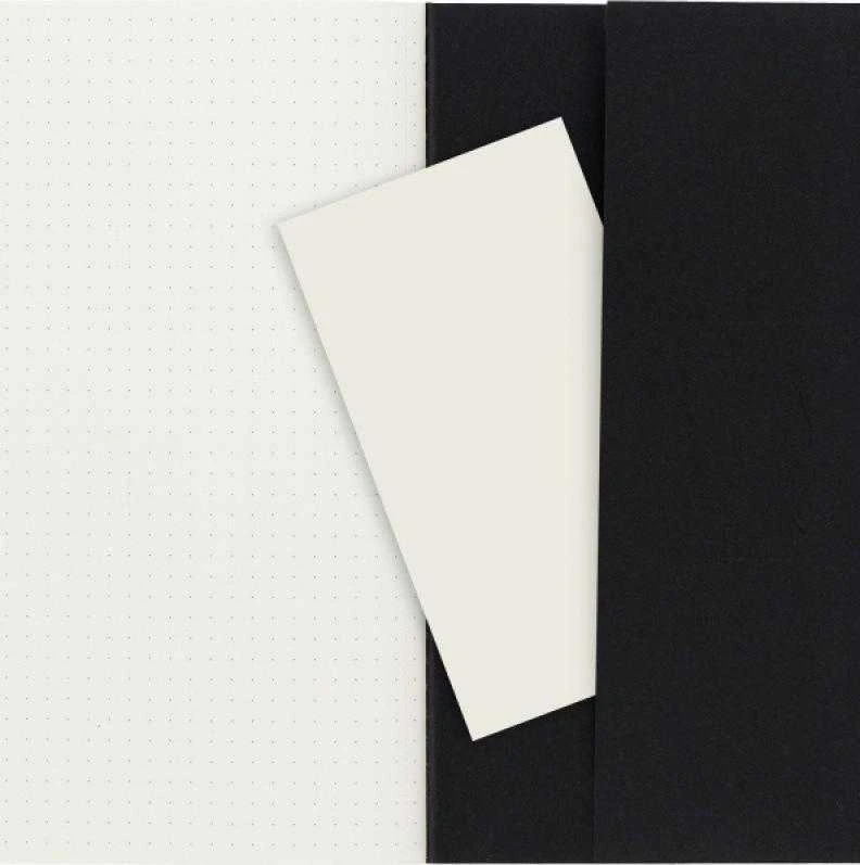 Užrašų knygelė Moleskine Cahier, 13x21cm,taškuotais lapais, minkštu viršeliu, juodos spalvos