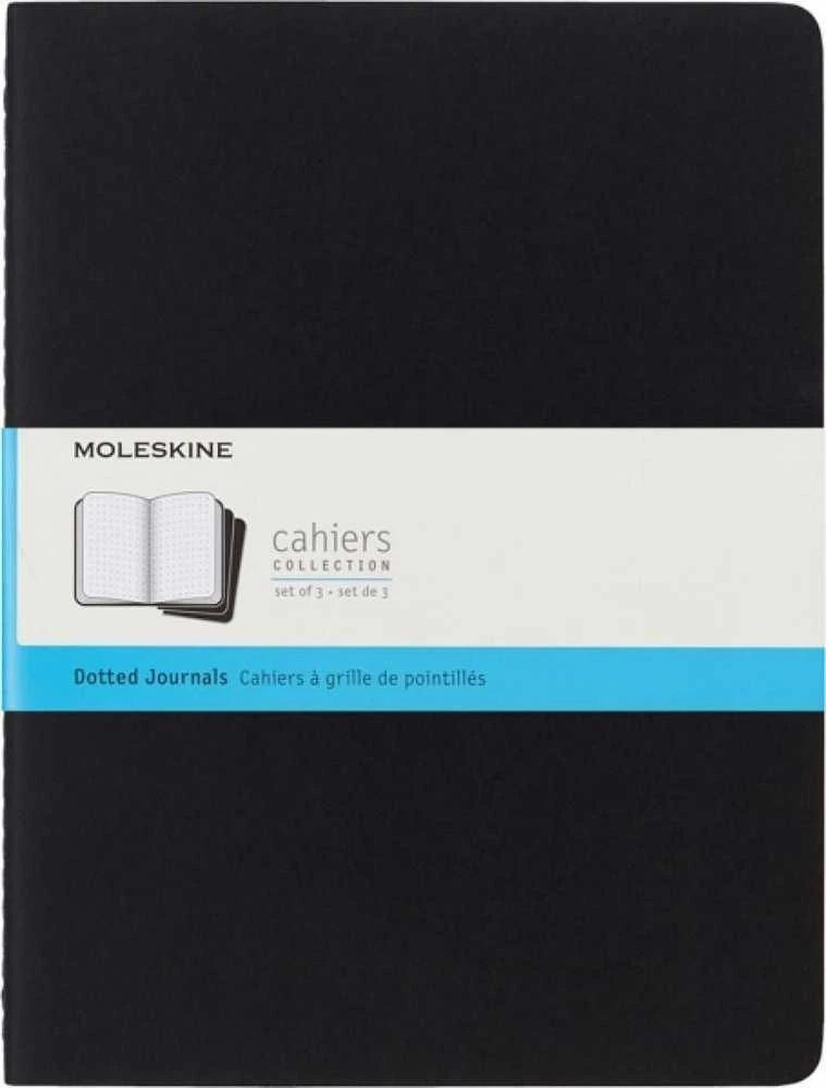 Užrašų knygelė Moleskine Cahier, 19x25cm,taškuotais lapais, minkštu viršeliu, juodos spalvos