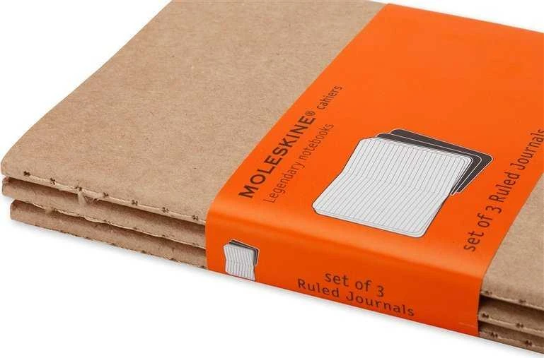 Moleskine Ruled Cahier - Kraft Cover (3 Set)