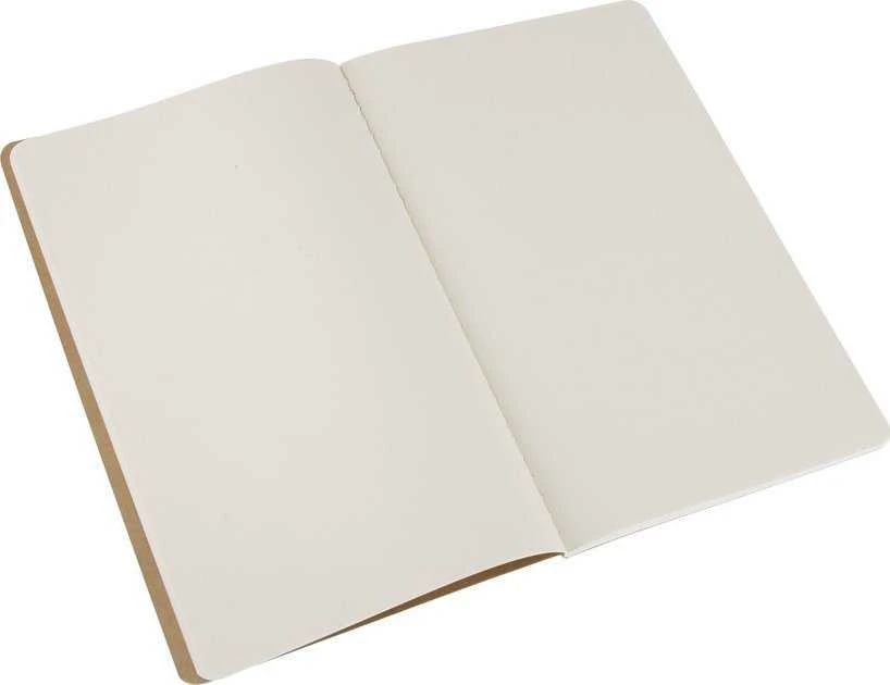 Užrašų knygutė Moleskine Cahier 13x21cm, baltais lapais, minkštu viršeliu, rudos spalvos, 3 vnt